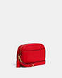 COACH®,JAMIE CAMERA BAG,Pebbled Leather,Large,Everyday,Gold/Electric Red,Angle View