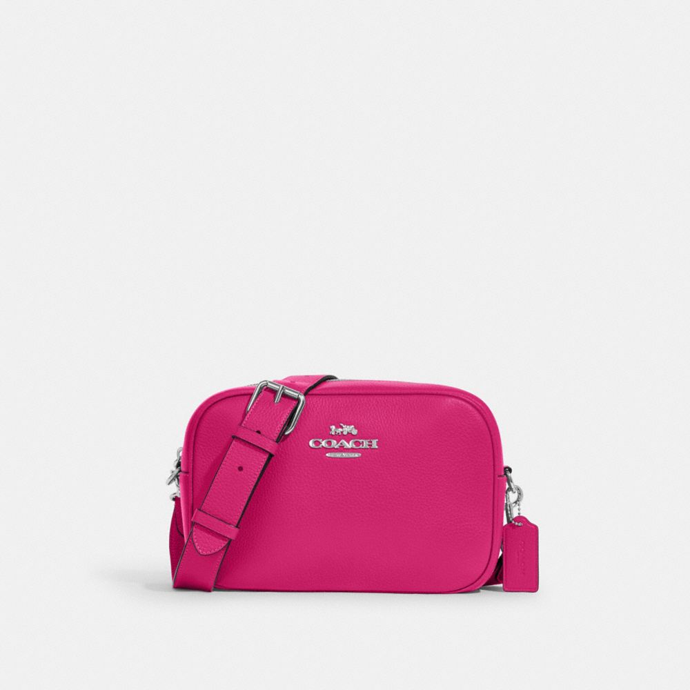 Coach Hot Pink Pebble Leather Crossbody Bag