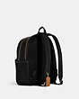COACH®,ELLIS BACKPACK,Leather,Large,Gold/Black Multi,Angle View