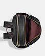 COACH®,ELLIS BACKPACK,Leather,Large,Gold/Black Multi,Inside View,Top View