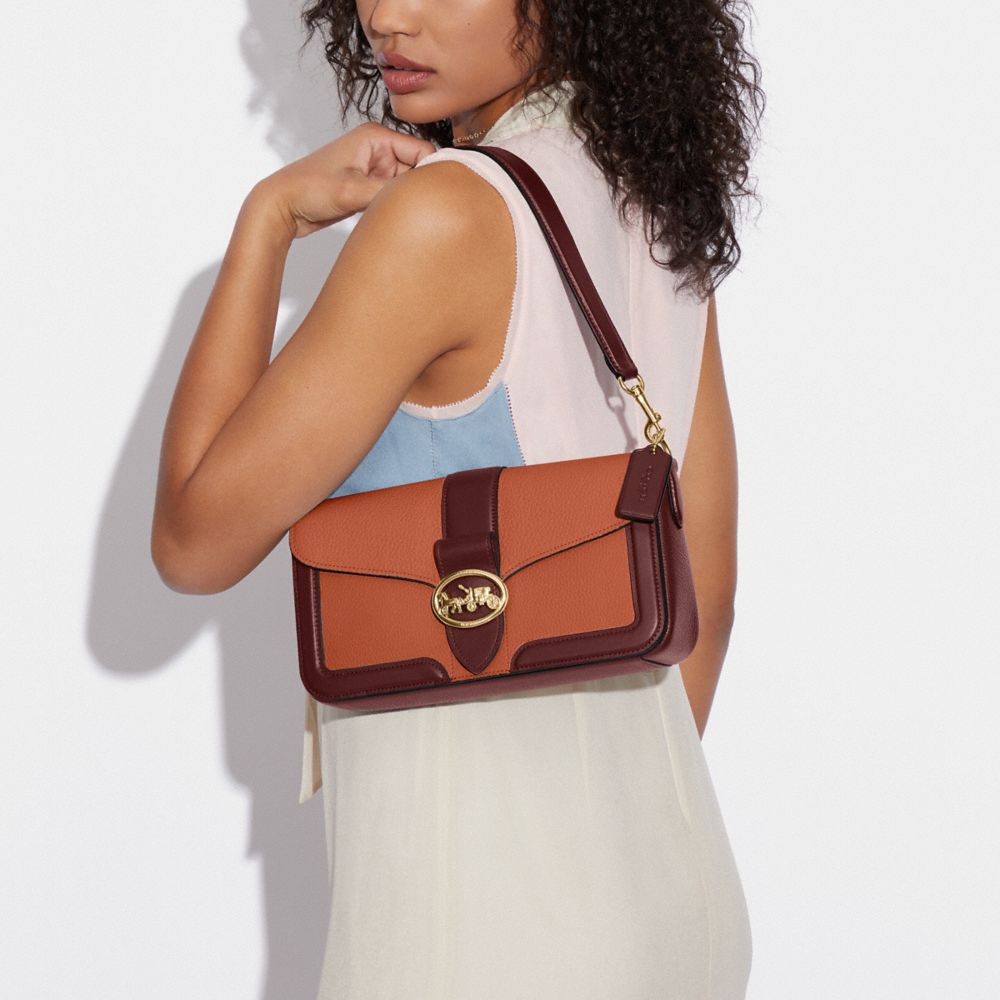 COACH®,Georgie Shoulder Bag In Colorblock,,Detail View
