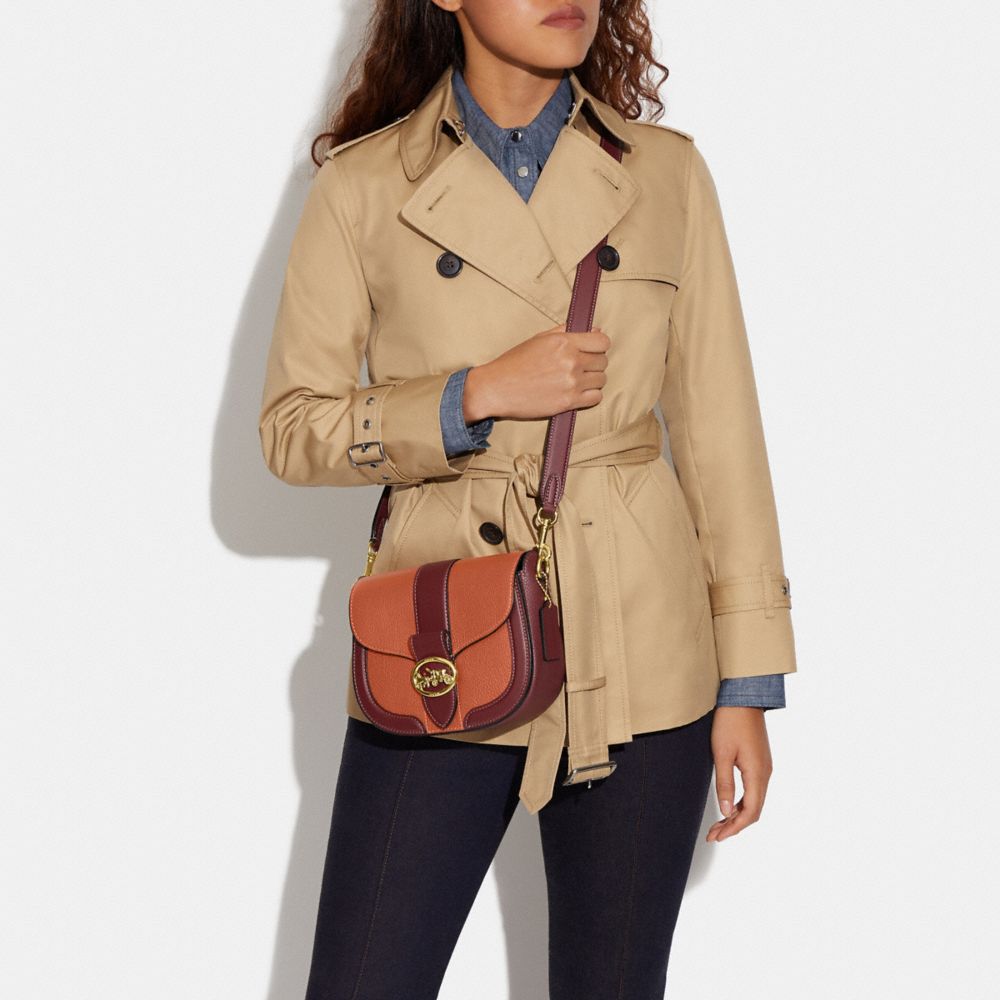 Georgie Saddle Bag In Colorblock