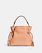 COACH®,ANDY CROSSBODY WITH HORSE AND CARRIAGE,Pebbled Leather,Large,Gold/Faded Blush,Front View