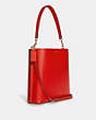 COACH®,MOLLIE BUCKET BAG,Leather,Large,Im/Miami Red,Angle View