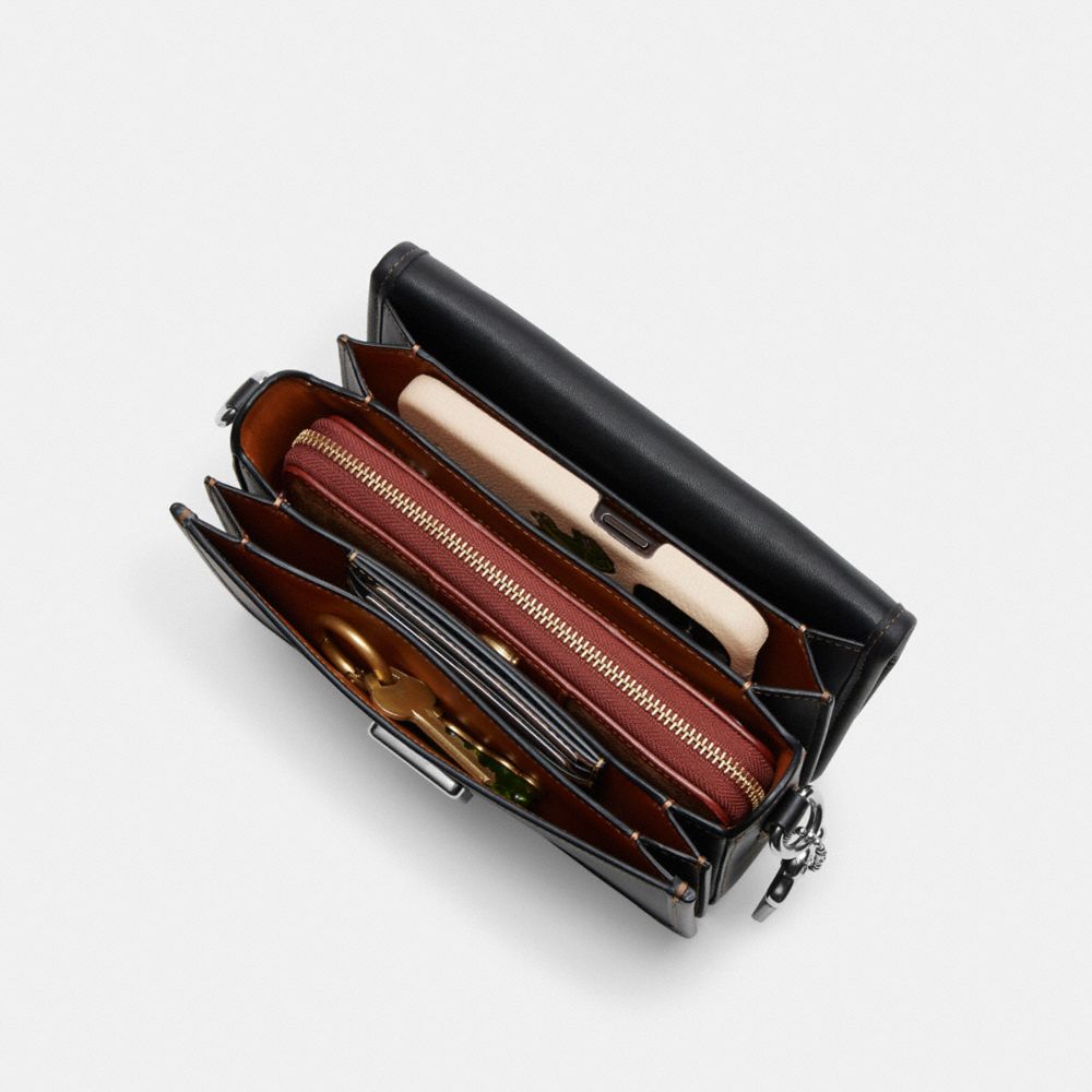 COACH®,Rogue Top Handle Bag In Signature Jacquard,,Inside View, Top View