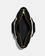 COACH®,ALICE SATCHEL,Crossgrain Leather,Medium,Gold/Black,Inside View,Top View