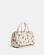 COACH®,ROWAN SATCHEL WITH SPACED FLORAL FIELD PRINT,Large,Gold/Chalk Multi,Angle View