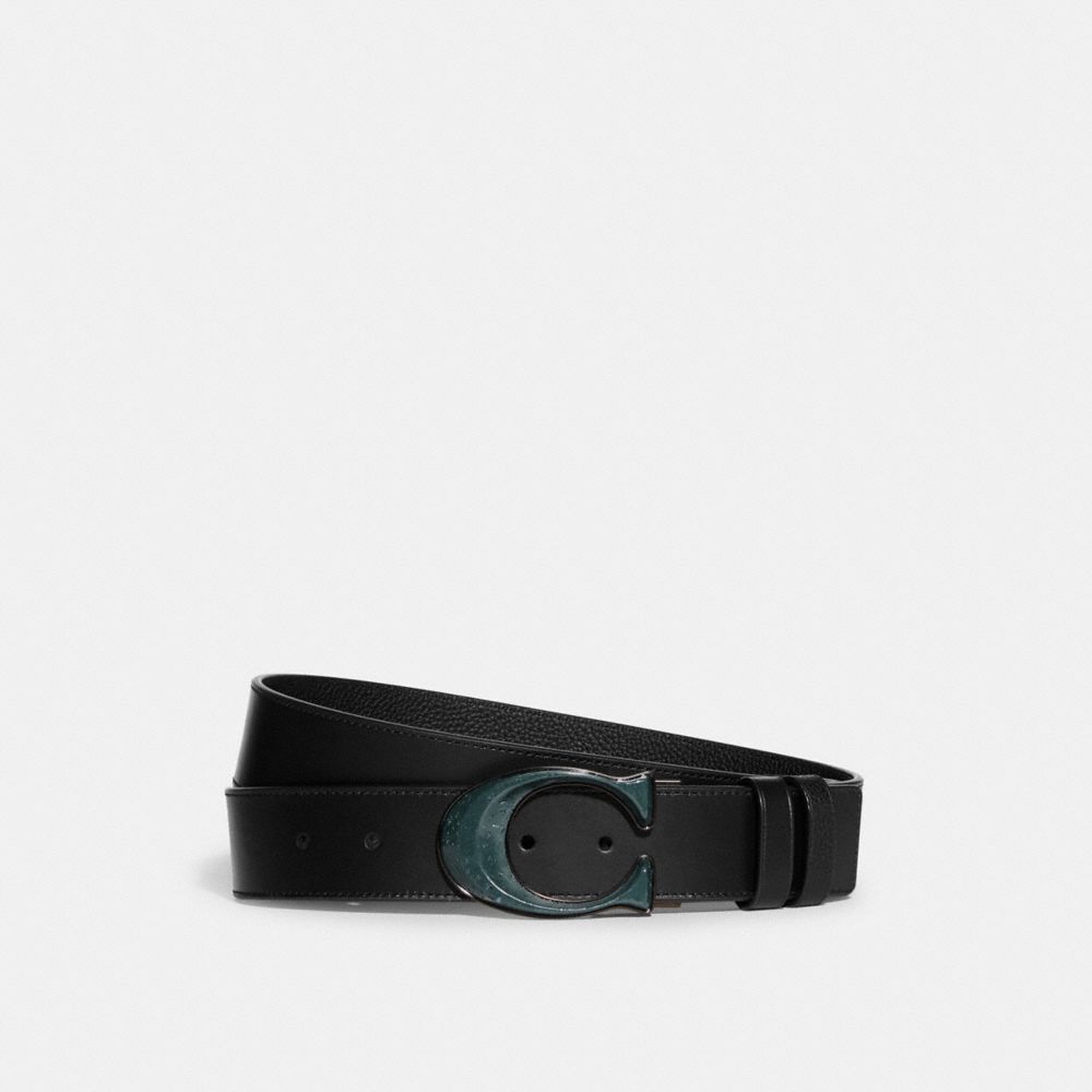 COACH®  Signature Buckle Cut To Size Reversible Belt, 38 Mm