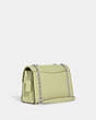 COACH®,LANE SHOULDER BAG WITH WHIPSTITCH,Medium,Silver/Pale Lime,Angle View