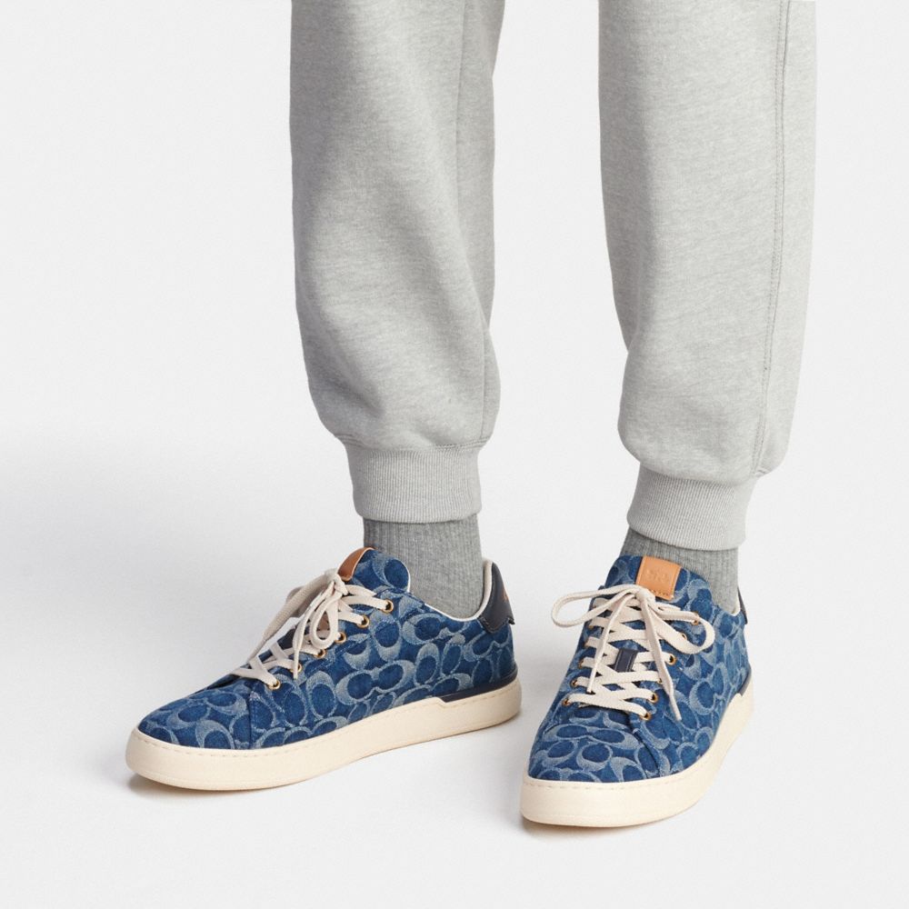 COACH®  Lowline Low Top Sneaker In Recycled Signature Jacquard