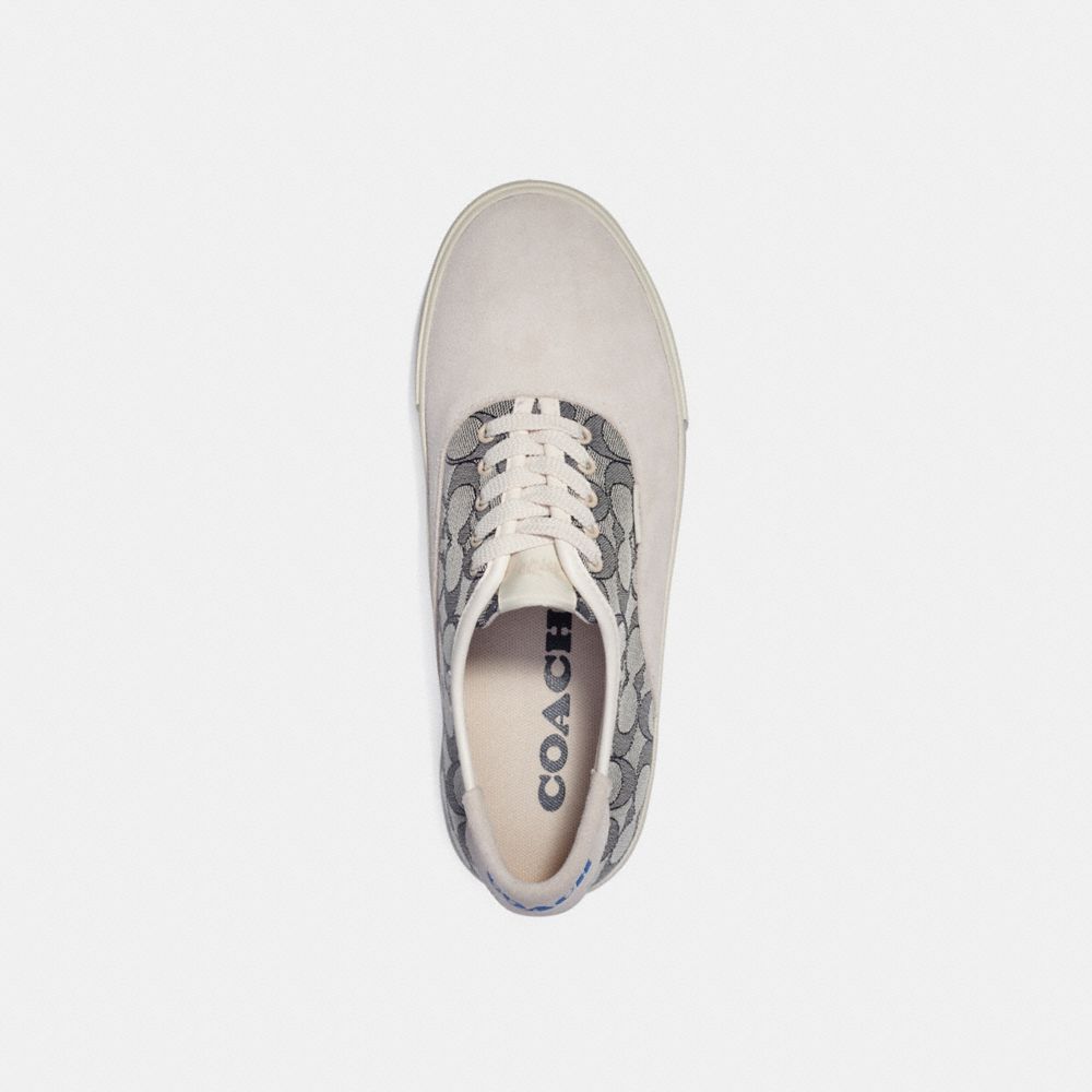 COACH®  Skate Lace Up Sneaker In Signature Jacquard Canvas