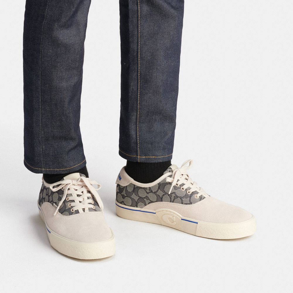 COACH®  Skate Lace Up Sneaker In Signature Jacquard