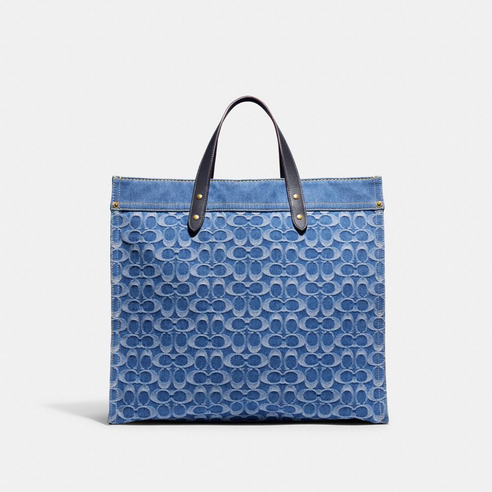 Coach denim online tote