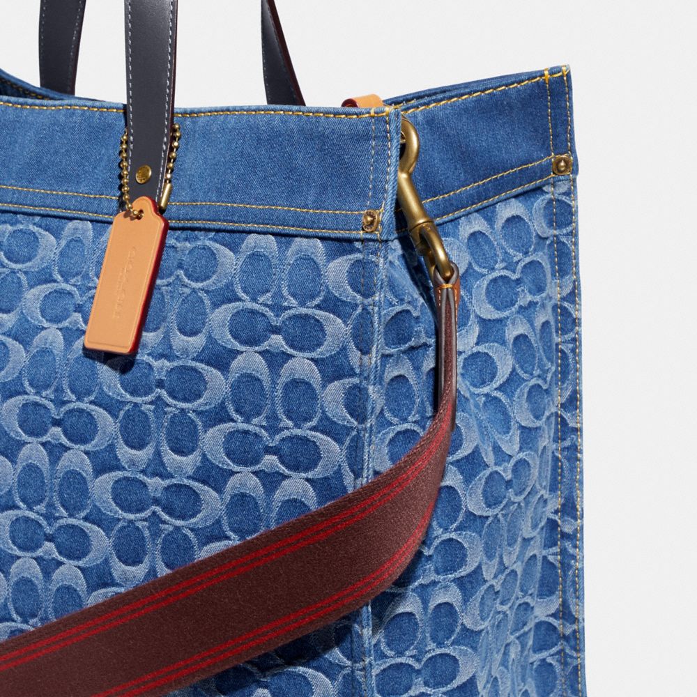 COACH®  Field Tote 40 In Signature Denim