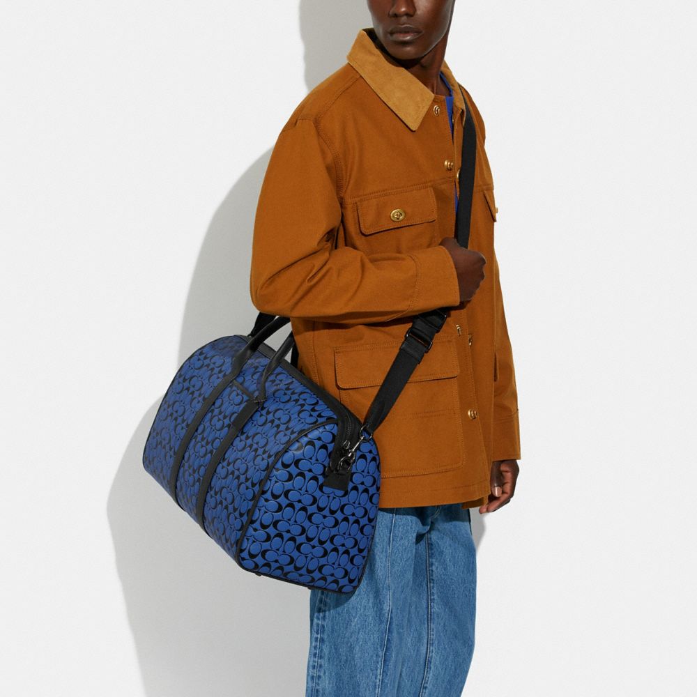 Duffle Gotham en cuir signature
