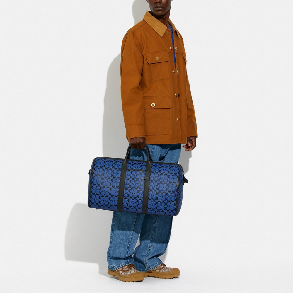 Duffle Gotham en cuir signature