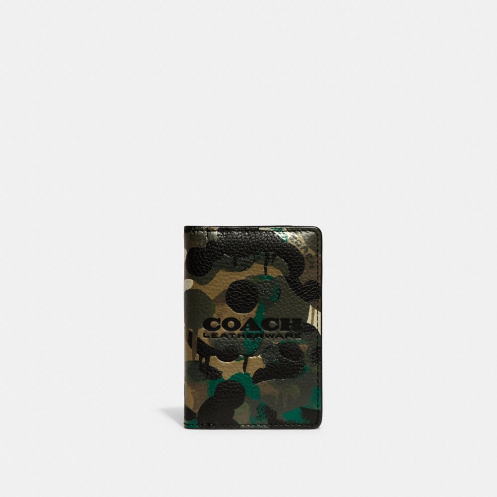 COACH®  Slim Billfold Wallet With Camo Print