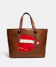 COACH®,COACH X TOM WESSELMANN CARRIAGE TOTE,Glovetanned Leather,Large,Sienna Multi,Front View