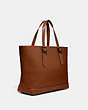 COACH®,COACH X TOM WESSELMANN CARRIAGE TOTE,Glovetanned Leather,Large,Sienna Multi,Angle View