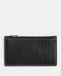 COACH®,COACH X TOM WESSELMANN ZIP CARD CASE,Glovetanned Leather,Mini,Black,Back View