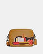 COACH®,COACH X TOM WESSELMANN FLIGHT BAG,Glovetanned Leather,Small,Tan Multi,Front View
