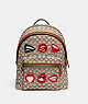 COACH®,COACH X TOM WESSELMANN CHARTER BACKPACK IN SIGNATURE TEXTILE JACQUARD,Signature Jacquard,Large,Cocoa Multi,Front View