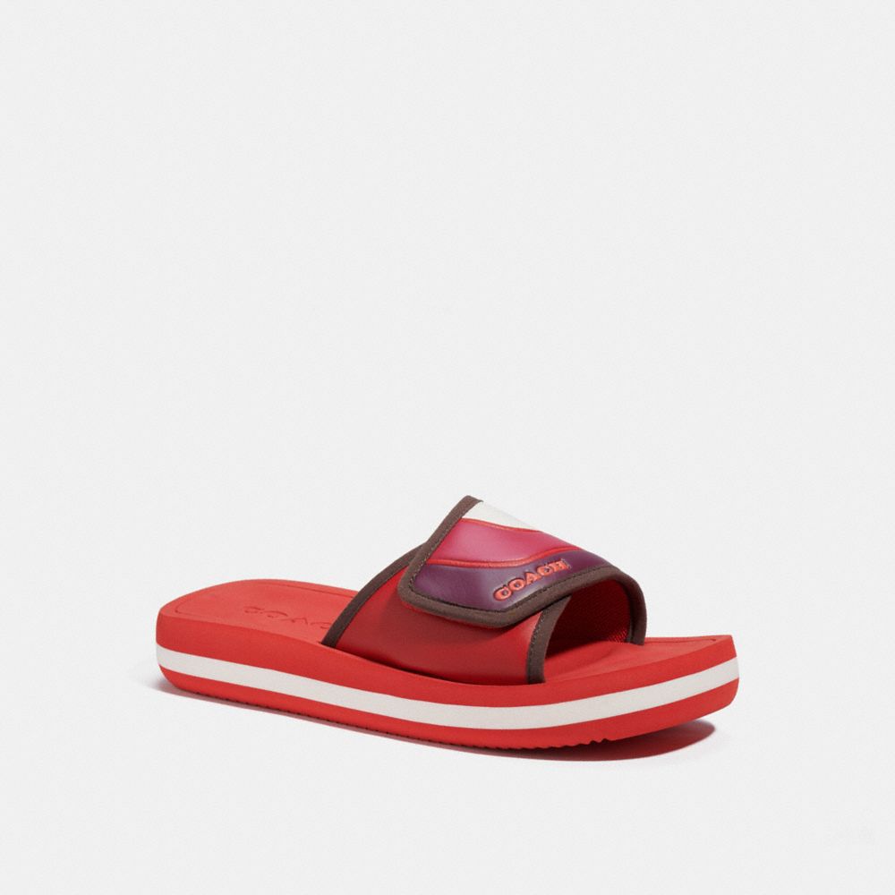 Red coach flip online flops