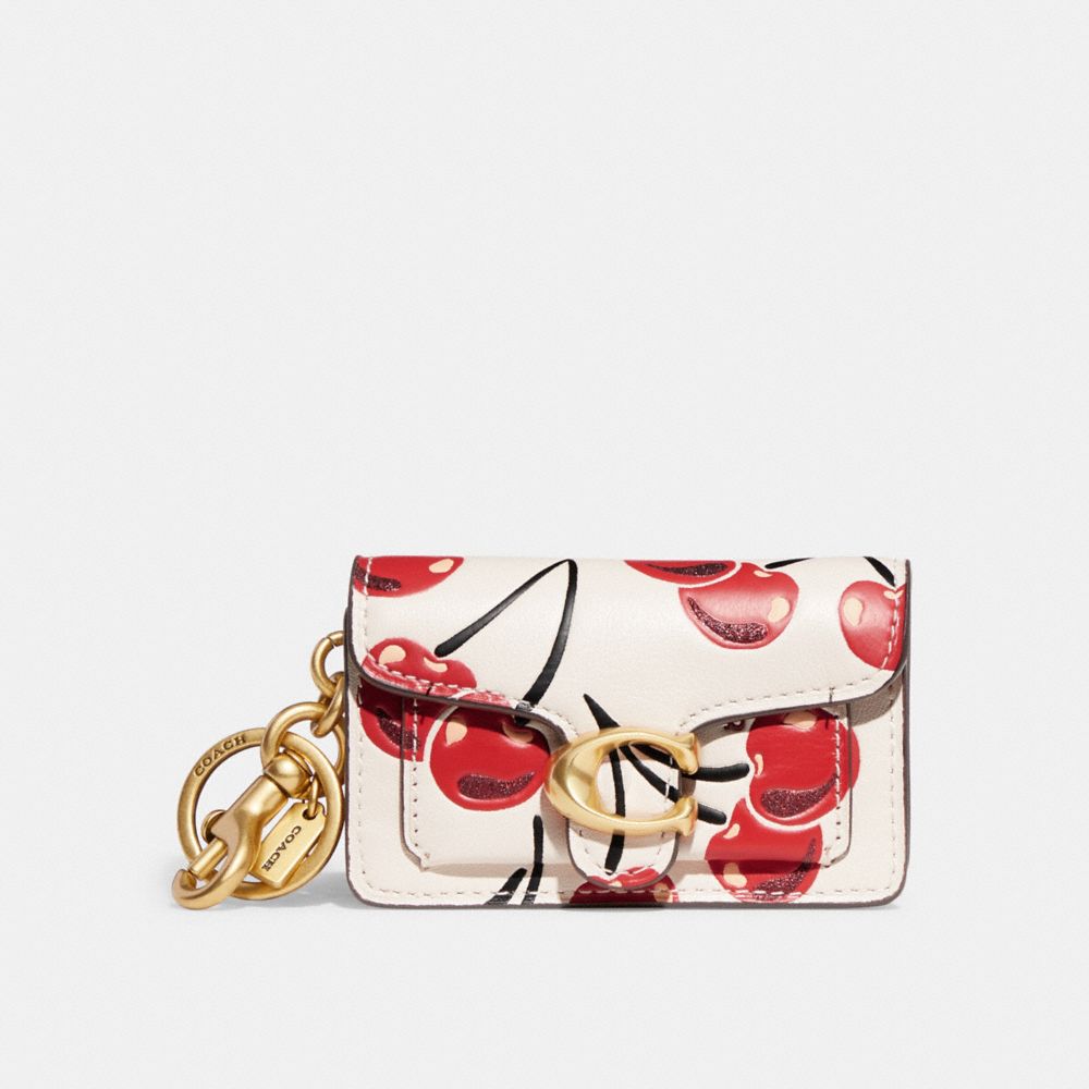 COACH®  Mini Tabby Bag Charm With Cherry Print