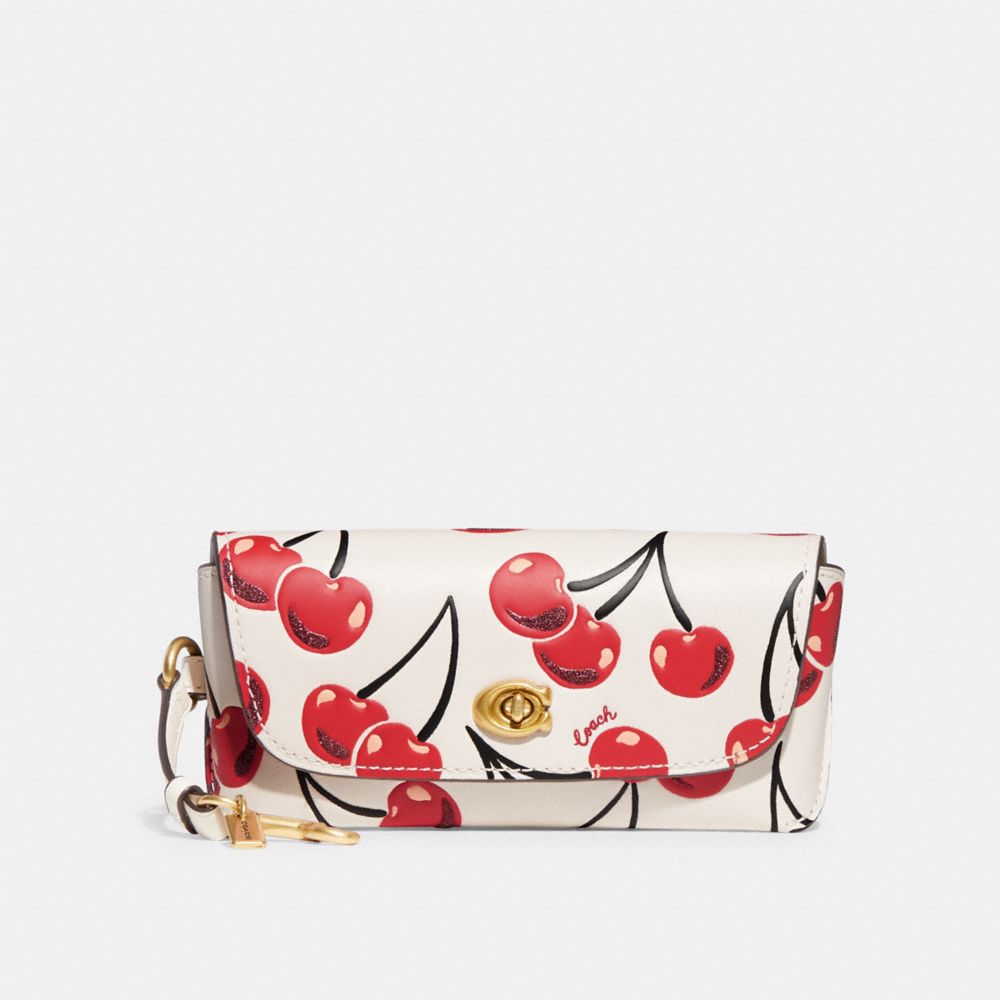 COACH®  Sunglass Case Bag Charm With Cherry Print