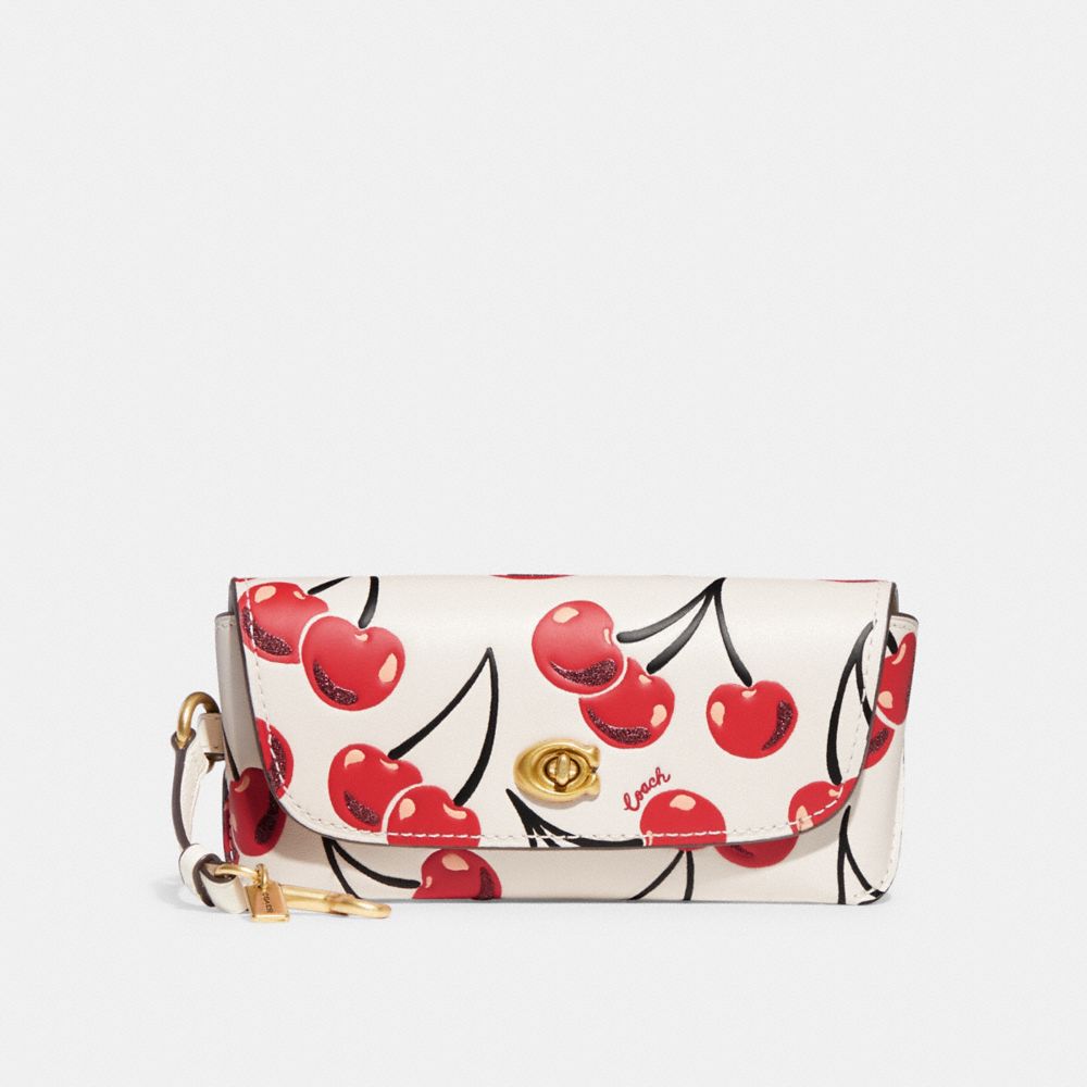 COACH®  Card Case With Cherry Print