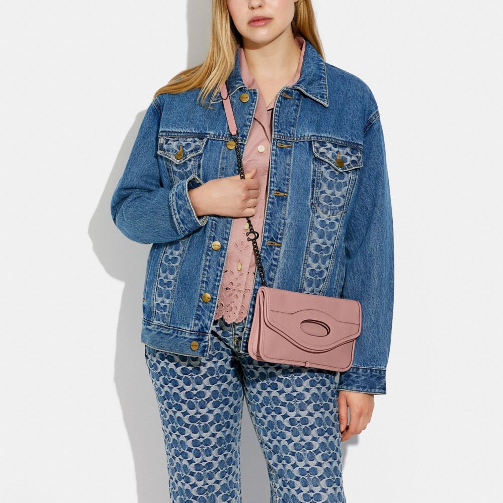 COACH®,Foldover Cut Out Clutch Crossbody,,Detail View