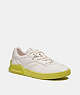 COACH®,CITYSOLE COURT SNEAKER,Leather/Rubber,Chalk/Keylime,Front View