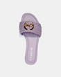 COACH®,JOLIE SANDAL,Leather,Soft Lilac,Inside View,Top View