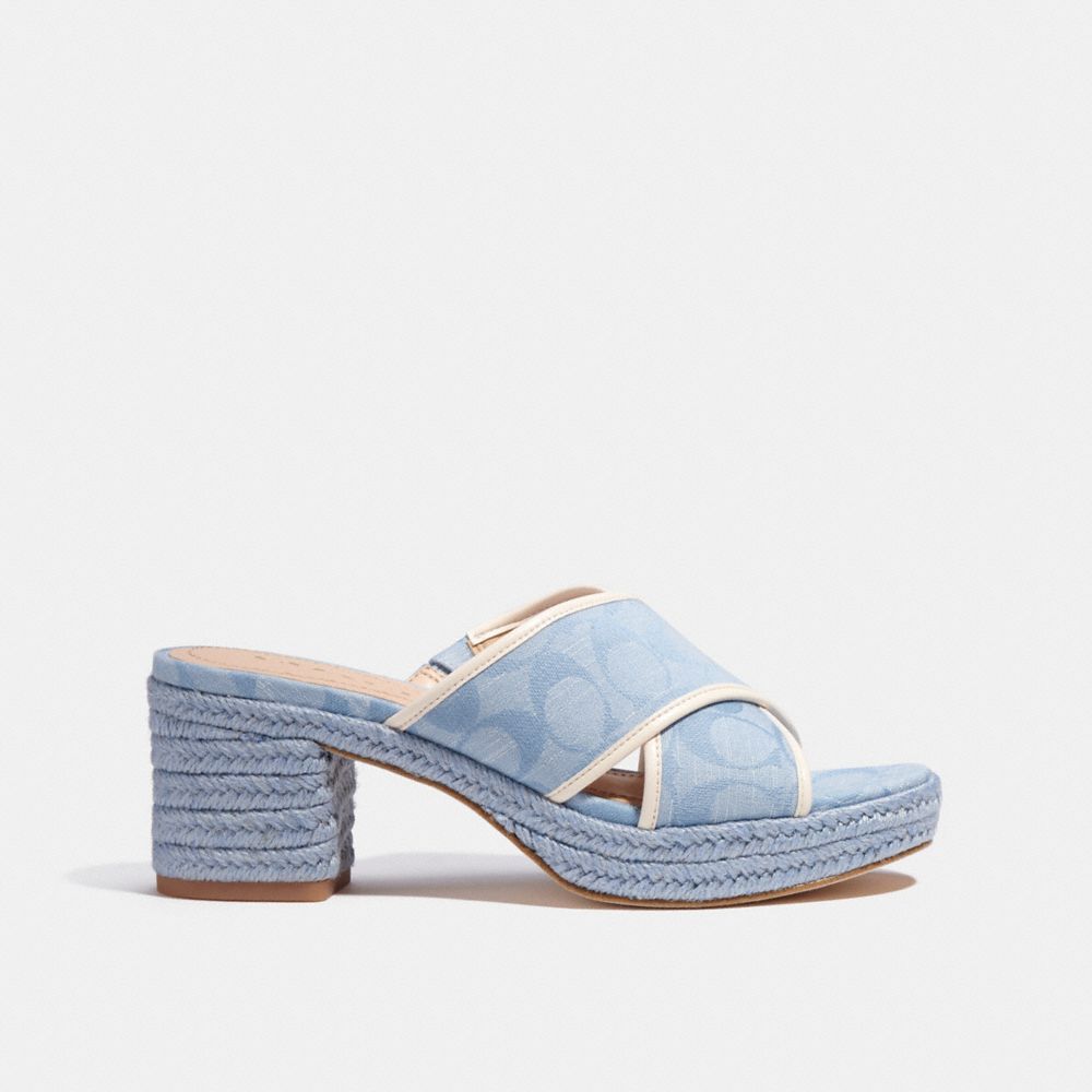 COACH®,SLOAN ESPADRILLE,Chambray,Angle View