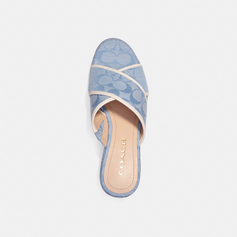 COACH®,SLOAN ESPADRILLE,Chambray,Inside View,Top View