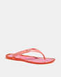 COACH®,NISA SANDAL,Synthetic,Pink Lemonade,Front View