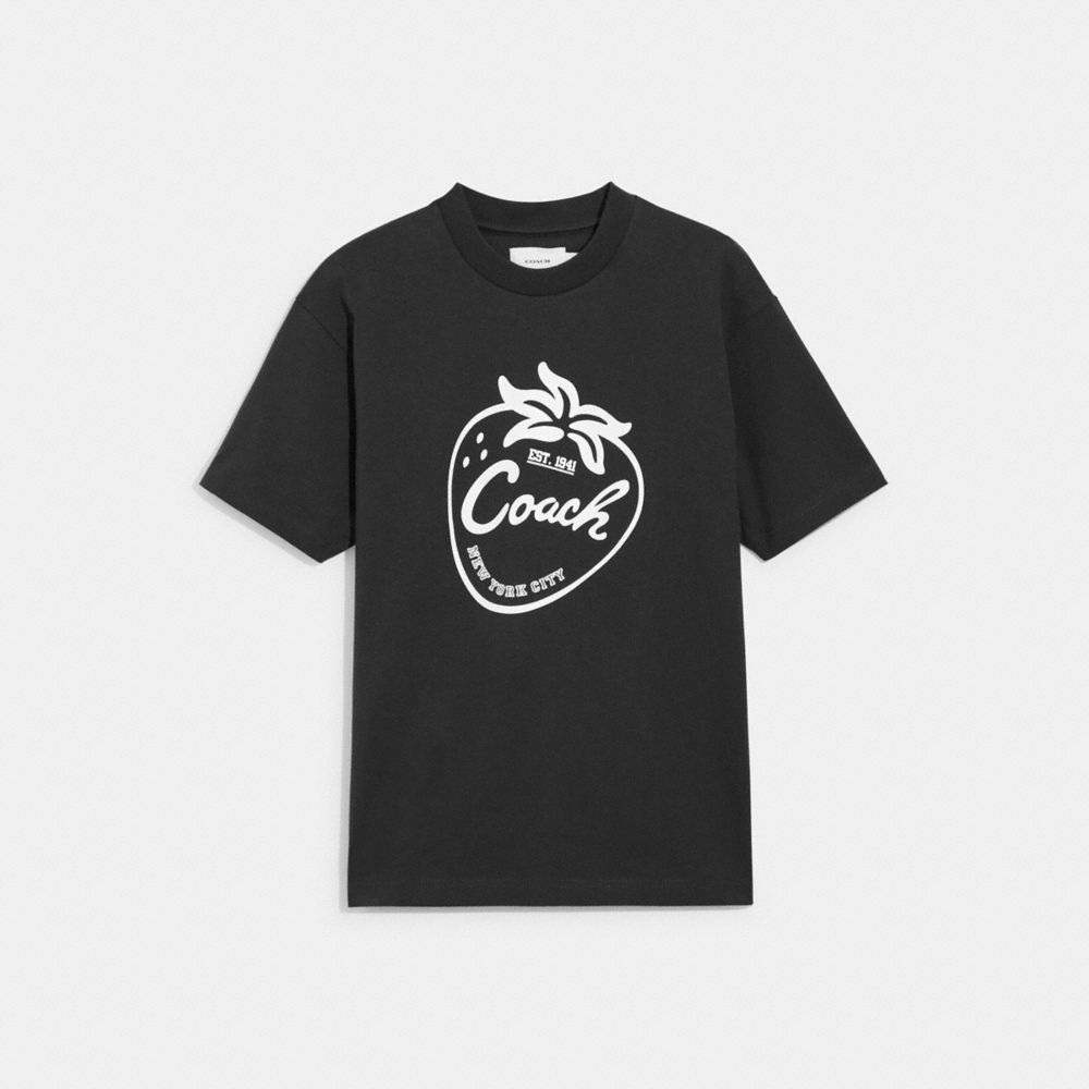 COACH® | Strawberry Skater T Shirt In Organic Cotton