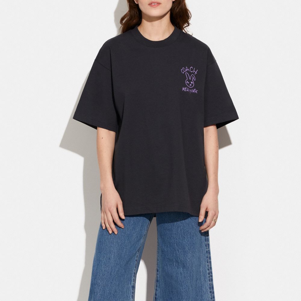 Bunny Skater T Shirt In Organic Cotton