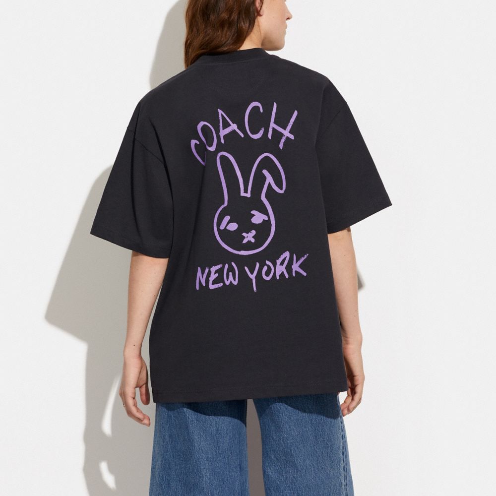 COACH® | Bunny Skater T Shirt In Organic Cotton