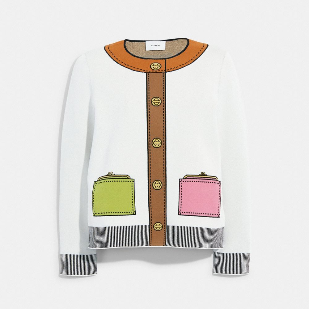 Chandail à col rond trompe-l'œil