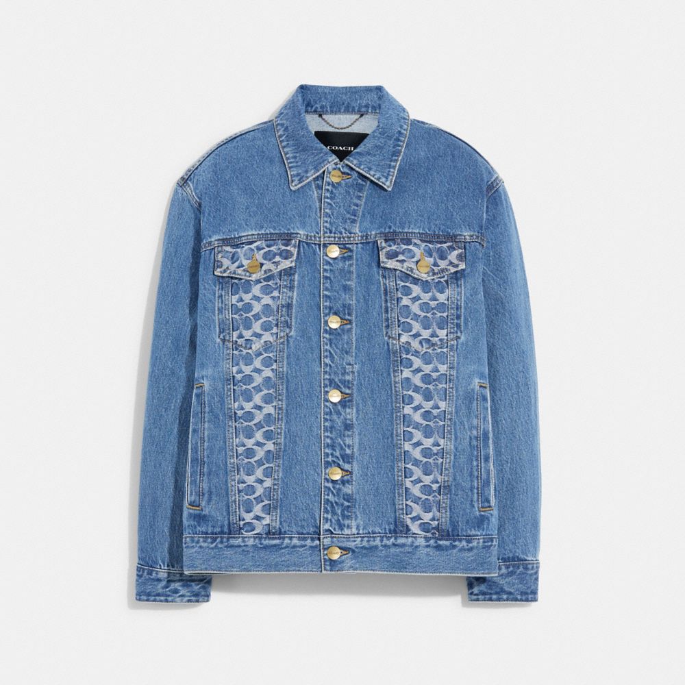 COACH® | Oversized Signature Denim Jacket