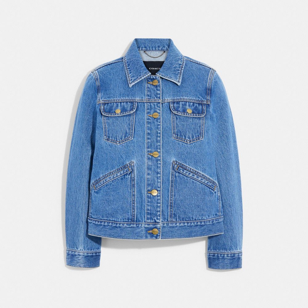 Monogram Detail Hooded Denim Jacket - Men - Ready-to-Wear