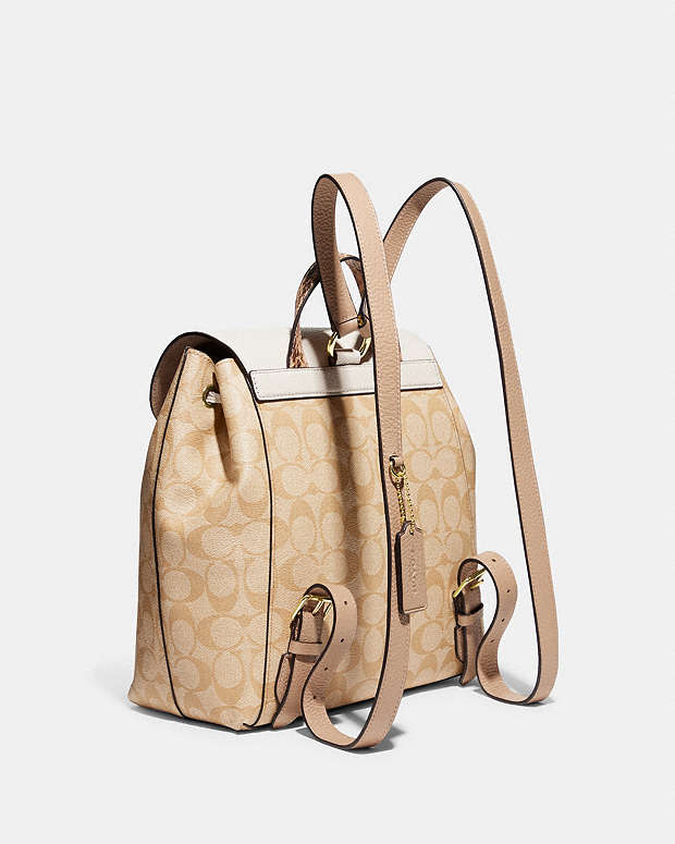 COACH OUTLET® | Kleo Backpack In Blocked Signature Canvas