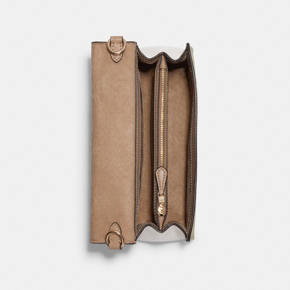 Kleo Top Handle In Blocked Signature Canvas
