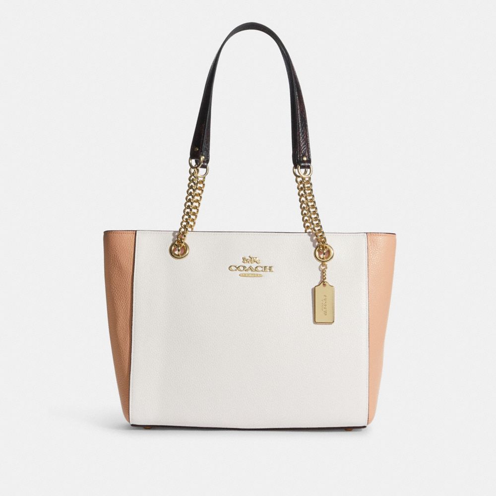 Cammie Chain Tote In Colorblock