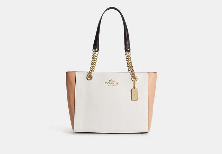 Cammie Chain Tote In Colorblock