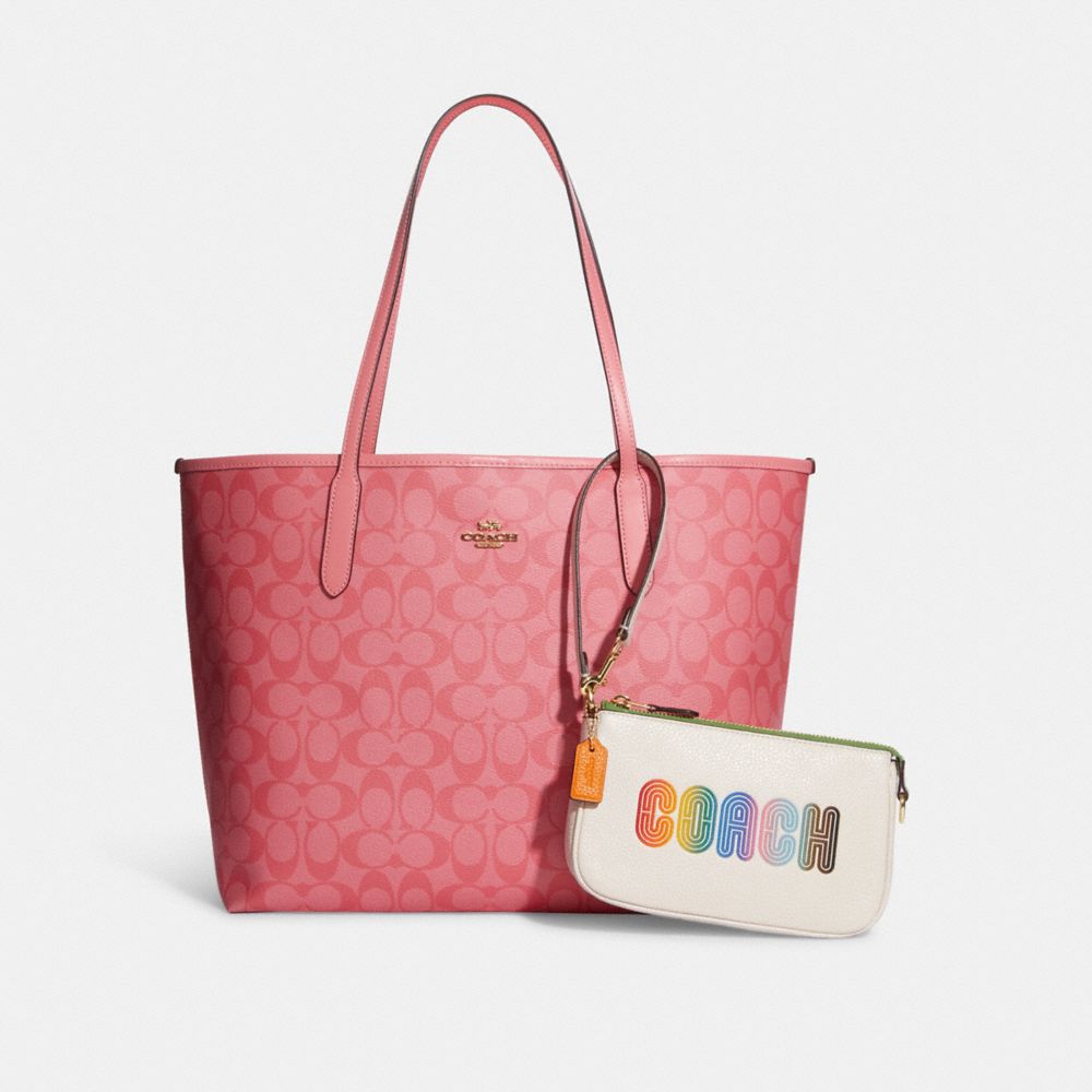 COACH®  Nolita 19 With Rainbow Print