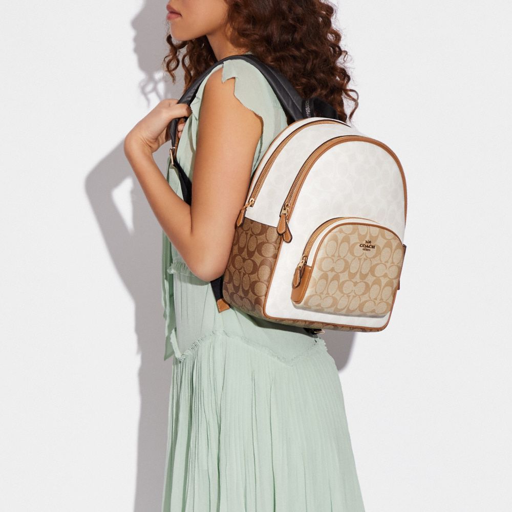 COACH OUTLET® | Court Backpack In Blocked Signature Canvas