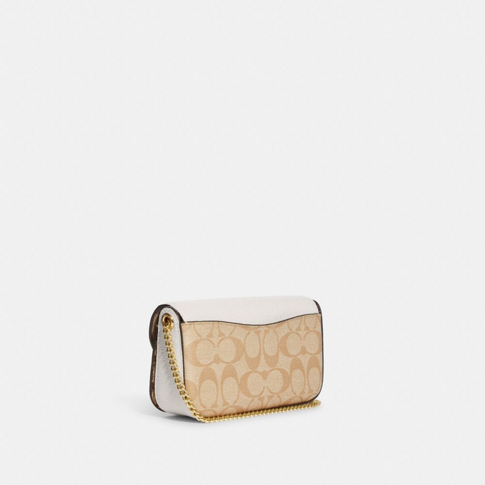 COACH®,Kleo Crossbody In Blocked Signature Canvas,,Angle View