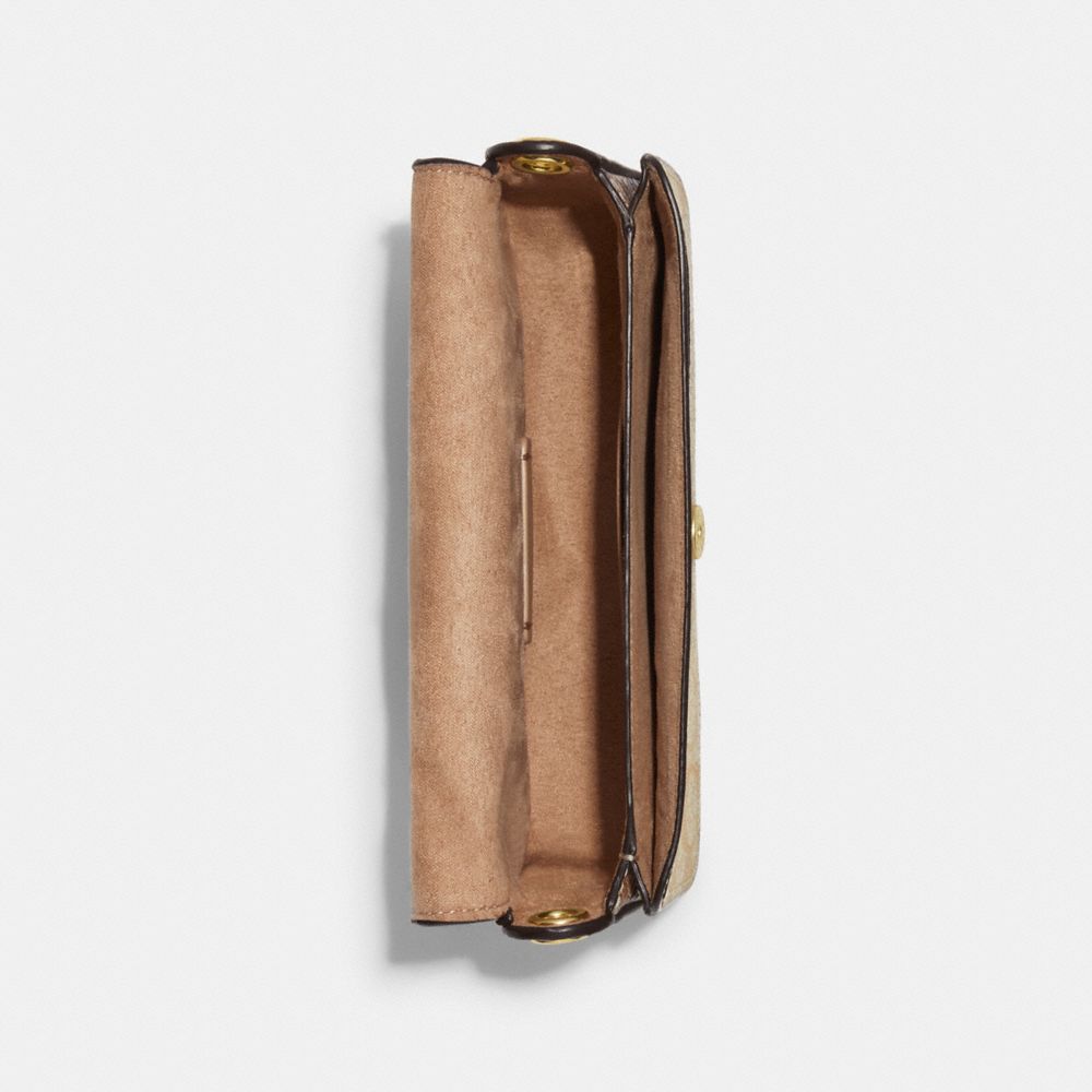 COACH®,Kleo Crossbody In Blocked Signature Canvas,,Inside View,Top View